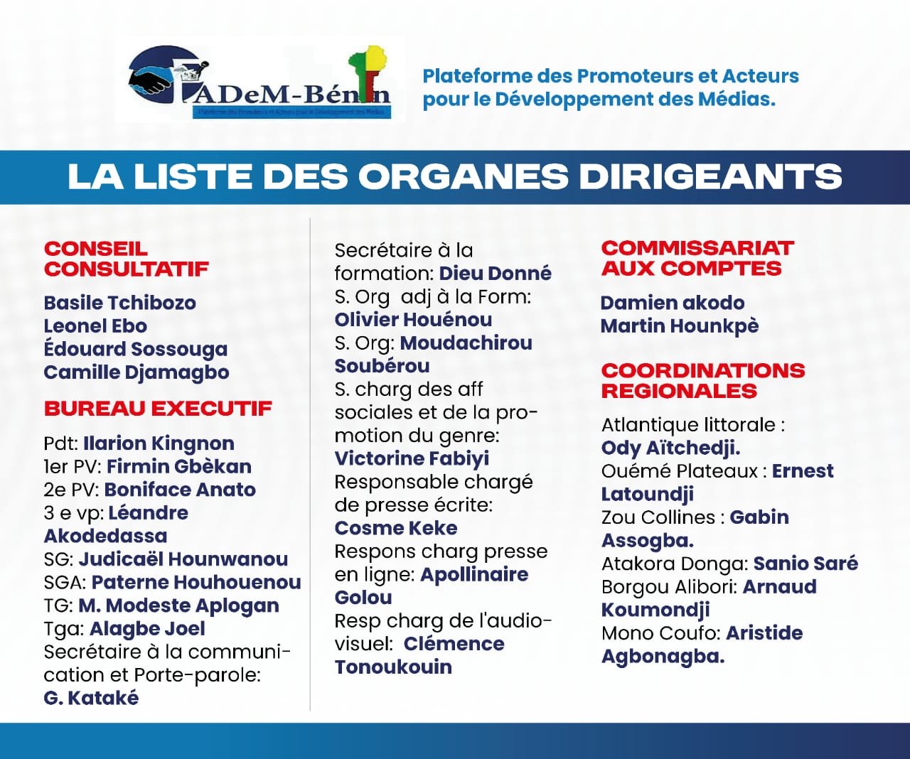 Image supplémentaire pour La PADeM-Bénin dévoile sa nouvelle équipe dirigeante