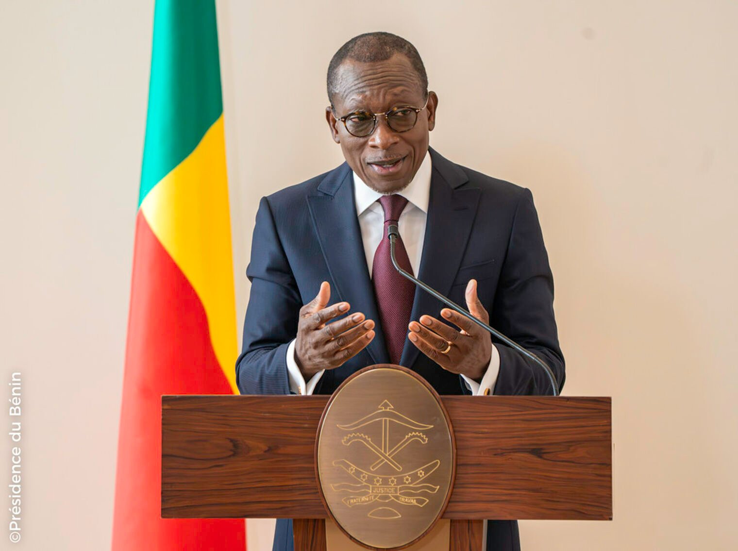 Patrice Talon face aux journalistes