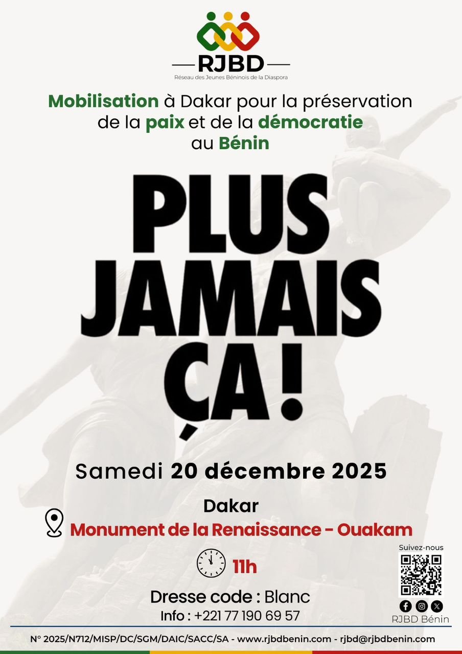 Image supplémentaire pour La diaspora béninoise mobilisée à Dakar pour dire non aux coups de force
