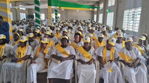 Image supplémentaire pour Les Amazones du fan-club Romuald WADAGNI en démonstration de mobilisation