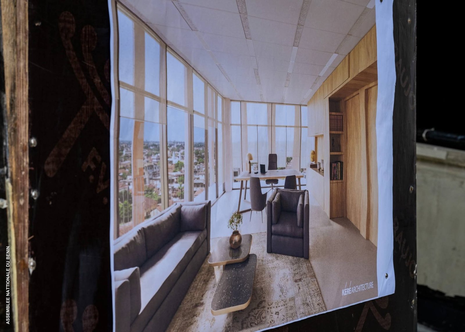 Image supplémentaire pour Djogbénou inspecte le futur siège du Parlement