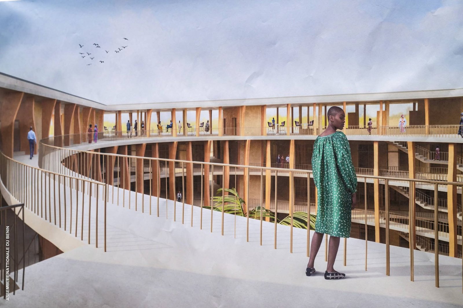 Image supplémentaire pour Djogbénou inspecte le futur siège du Parlement