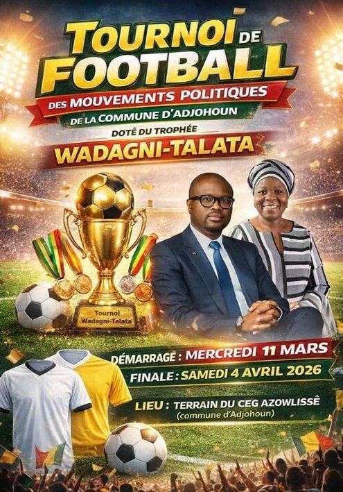 Image supplémentaire pour Un tournoi de football pour mobiliser autour du duo Wadagni–Talata