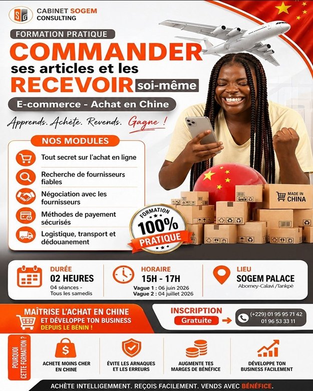 SOGEM Consulting forme les Béninois aux opportunités du marché chinois