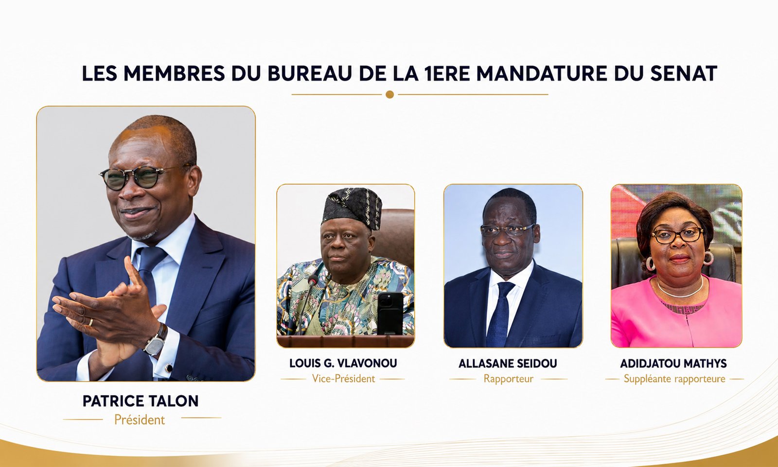 Sénat : Patrice Talon élu président du Bureau