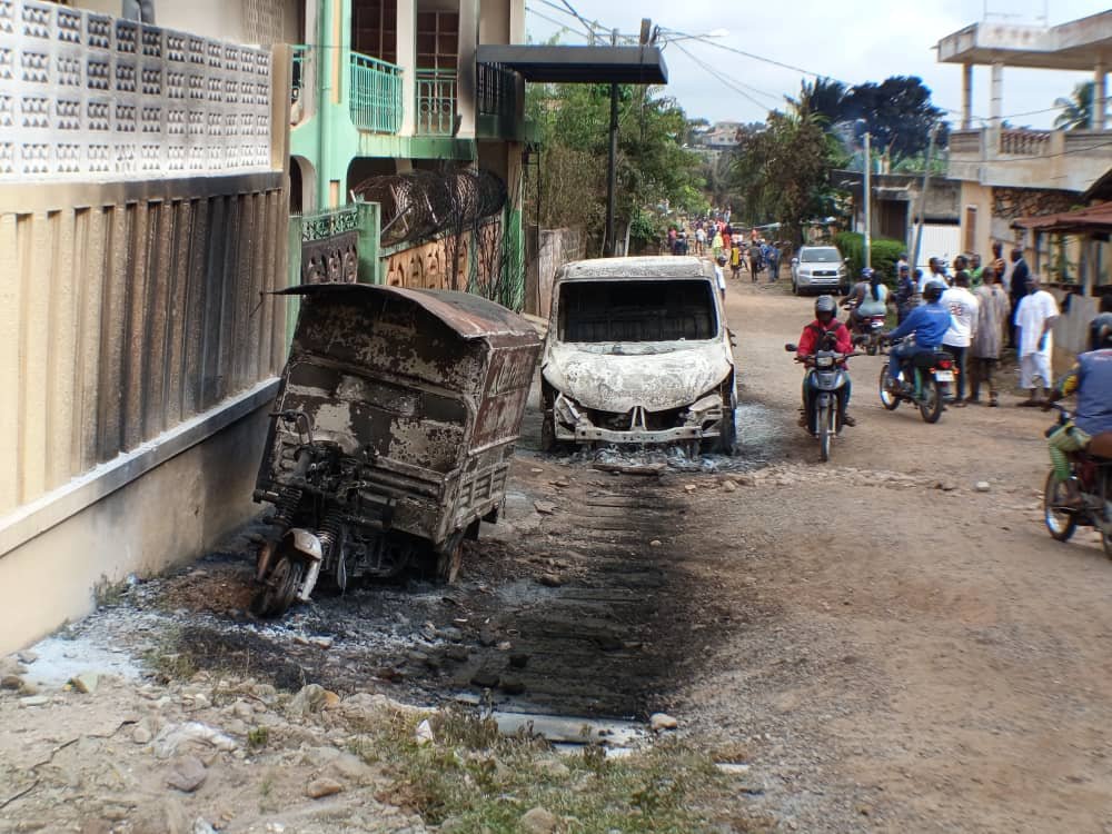 Image supplémentaire pour Un violent incendie ravage plusieurs sites à Porto-Novo