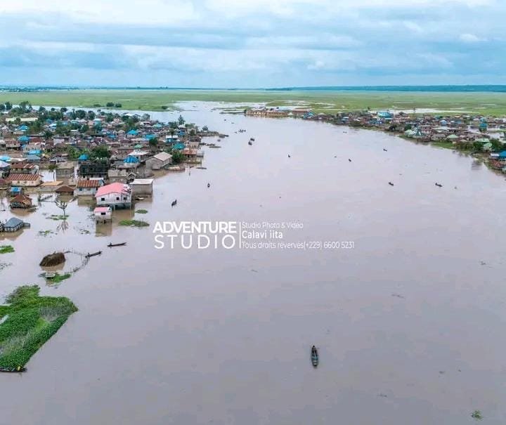 CRUE DU FLEUVE OUÉMÉ À ADJOHOUN : INONDATIONS À ADJOHOUN : GANGBAN, TOGBOTA, DANNOU ET GOGBO SOUS LA MENACE DES EAUX