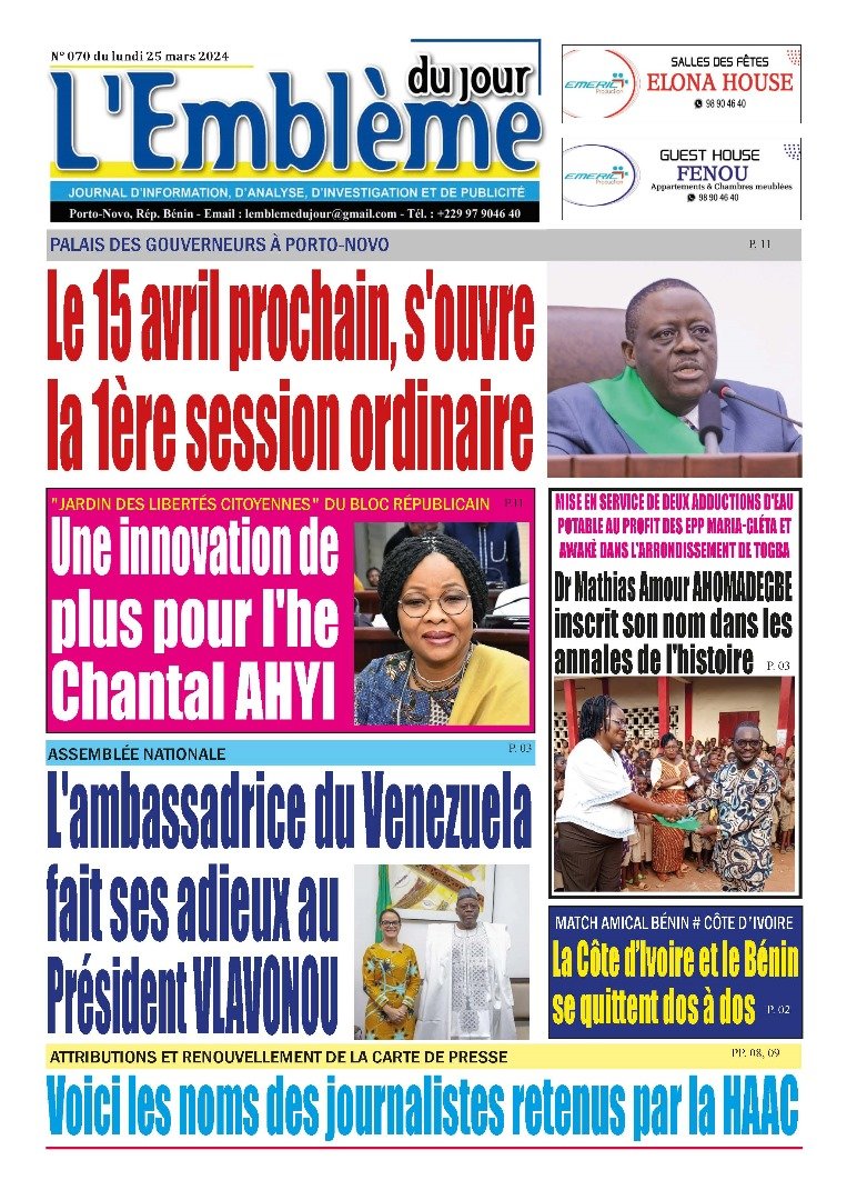 Parution du 25/03/2024