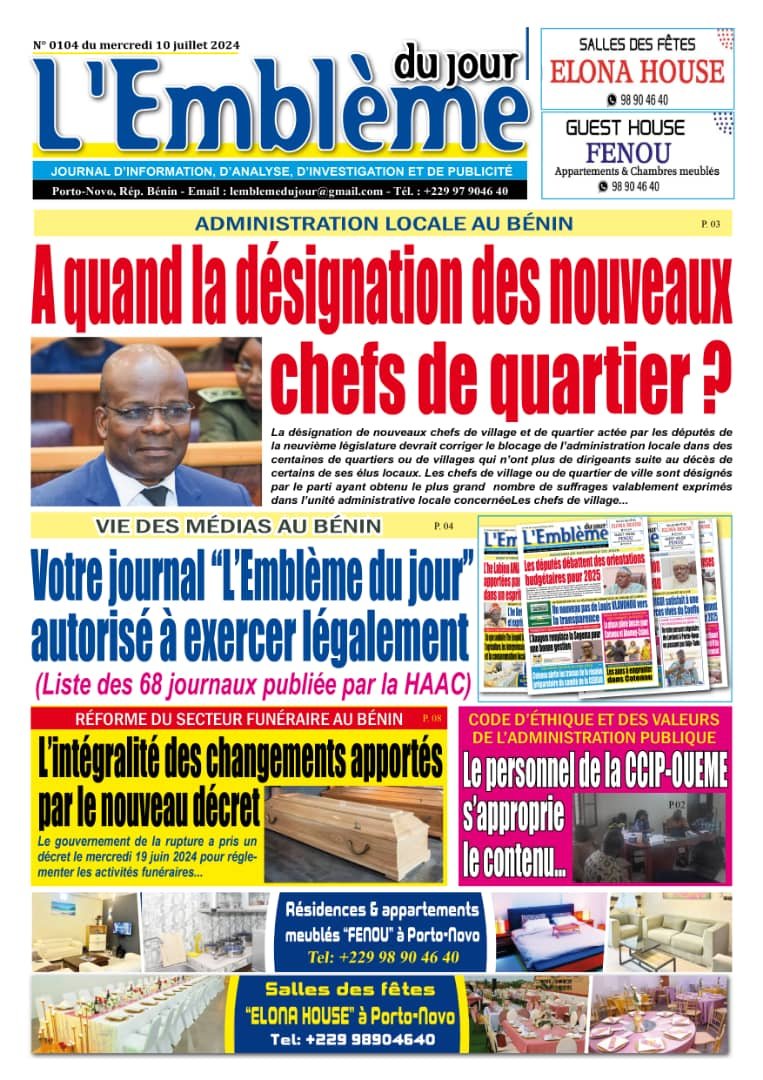 Parution du 10/07/2024