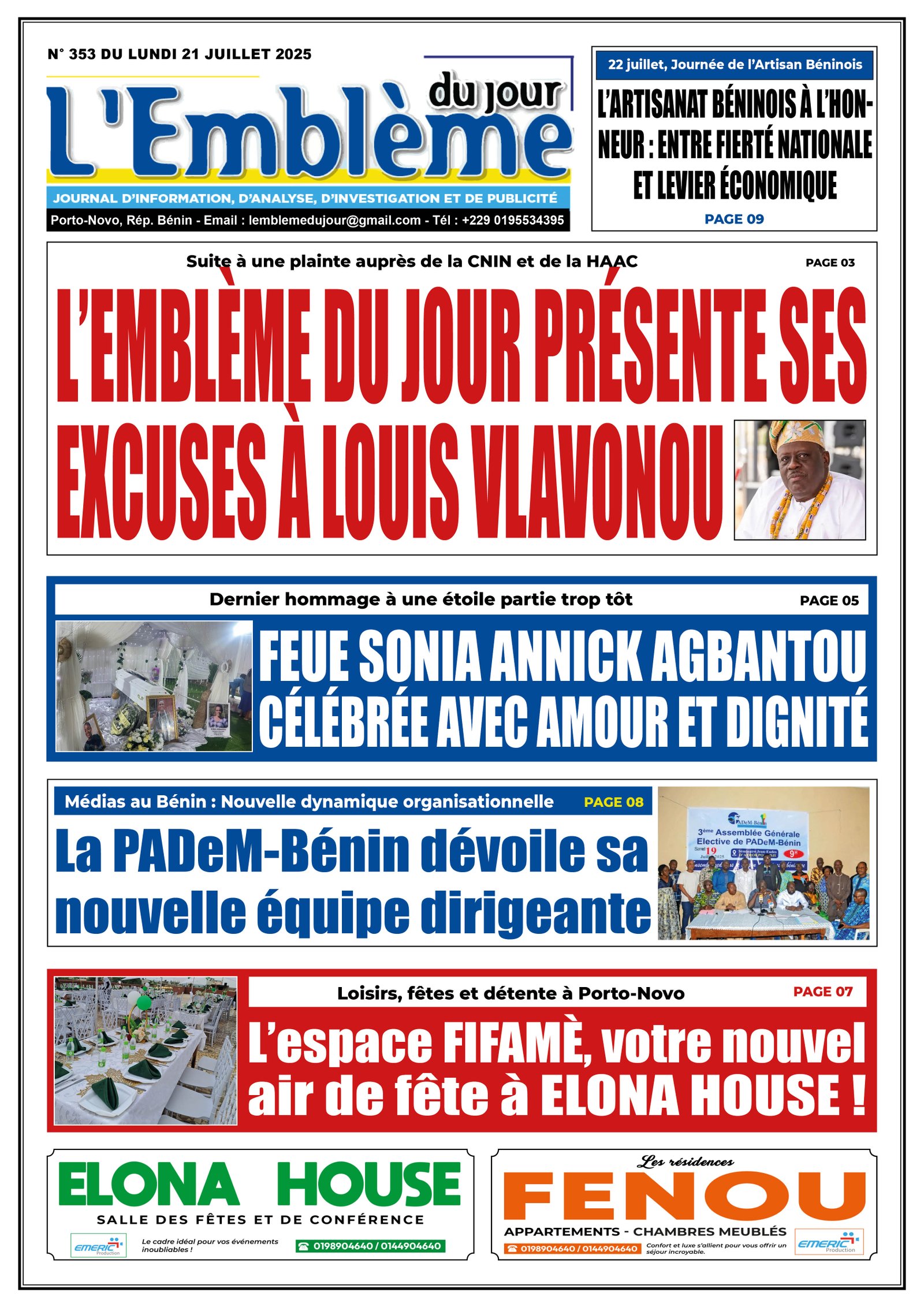 Parution du 21/07/2025