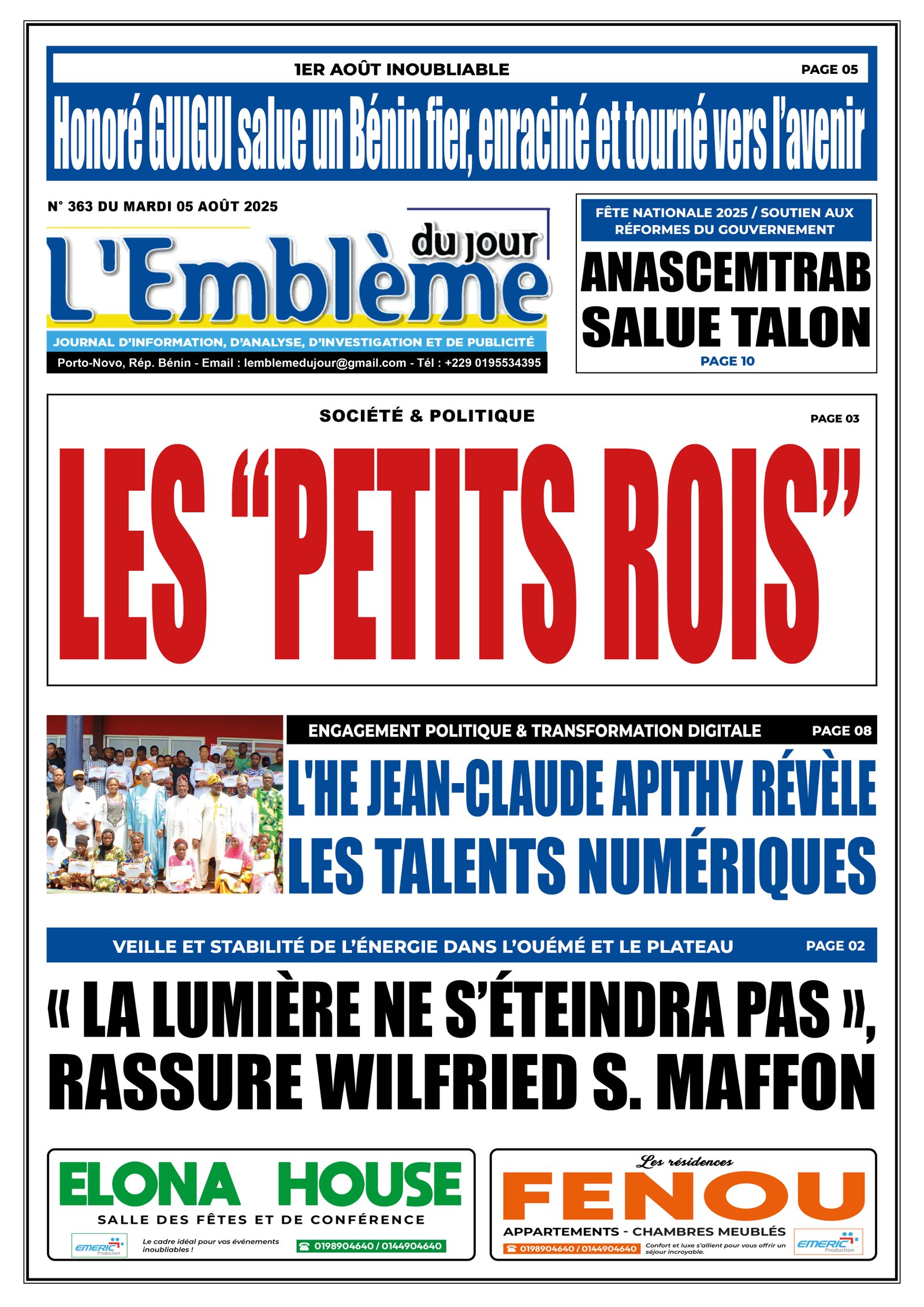 Parution du 05/08/2025