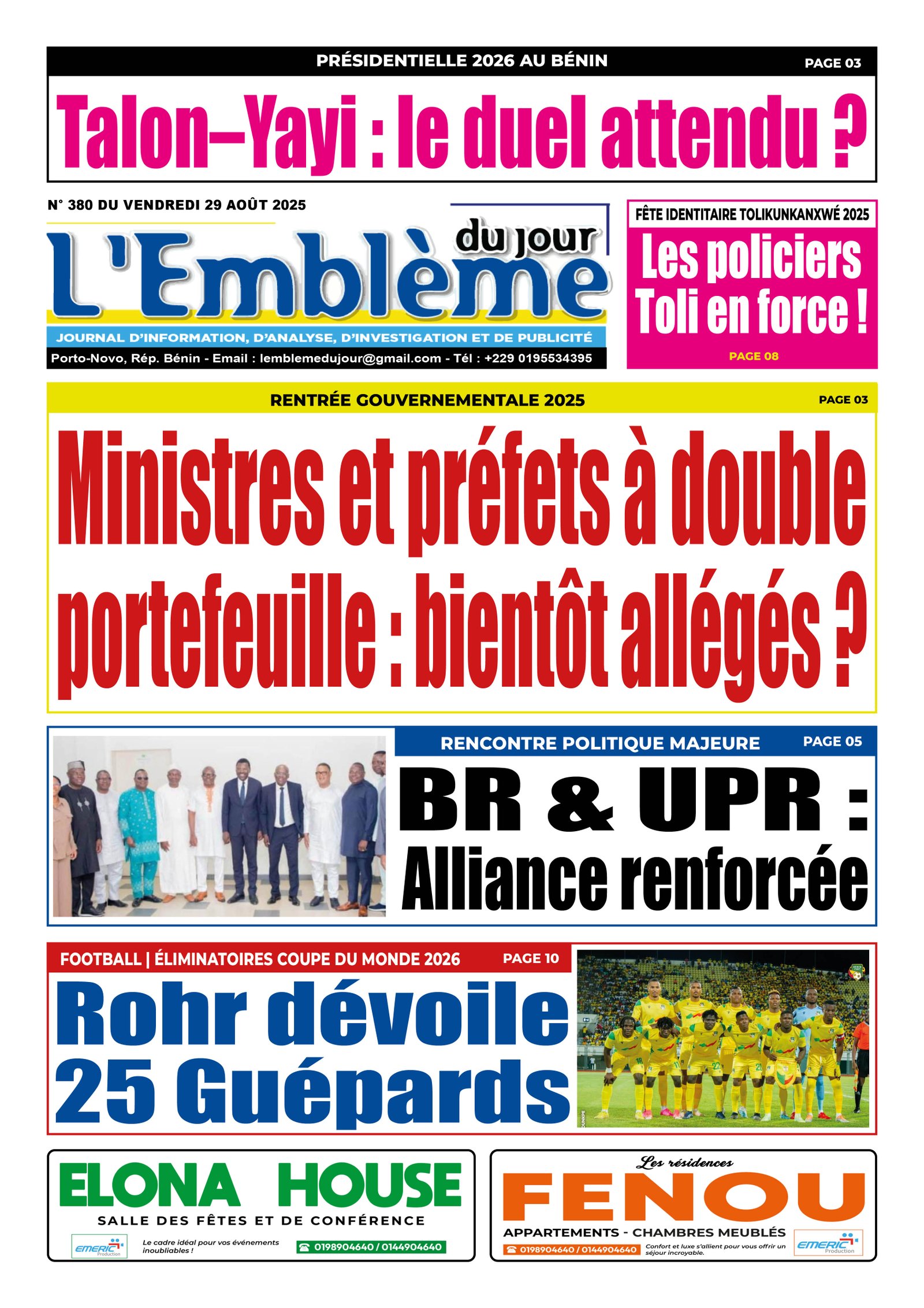 Parution du 29/08/2025