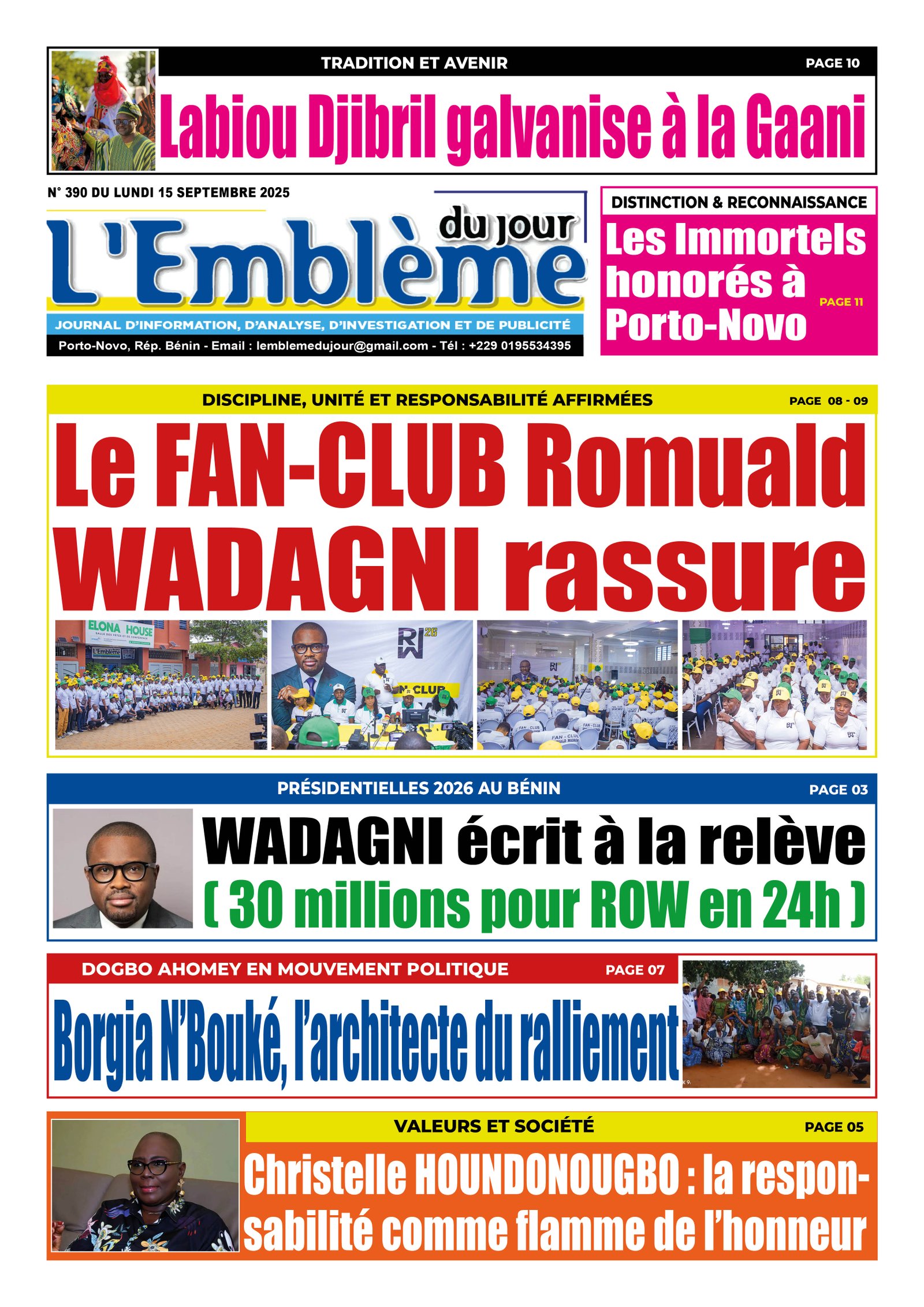 Parution du 15/09/2025