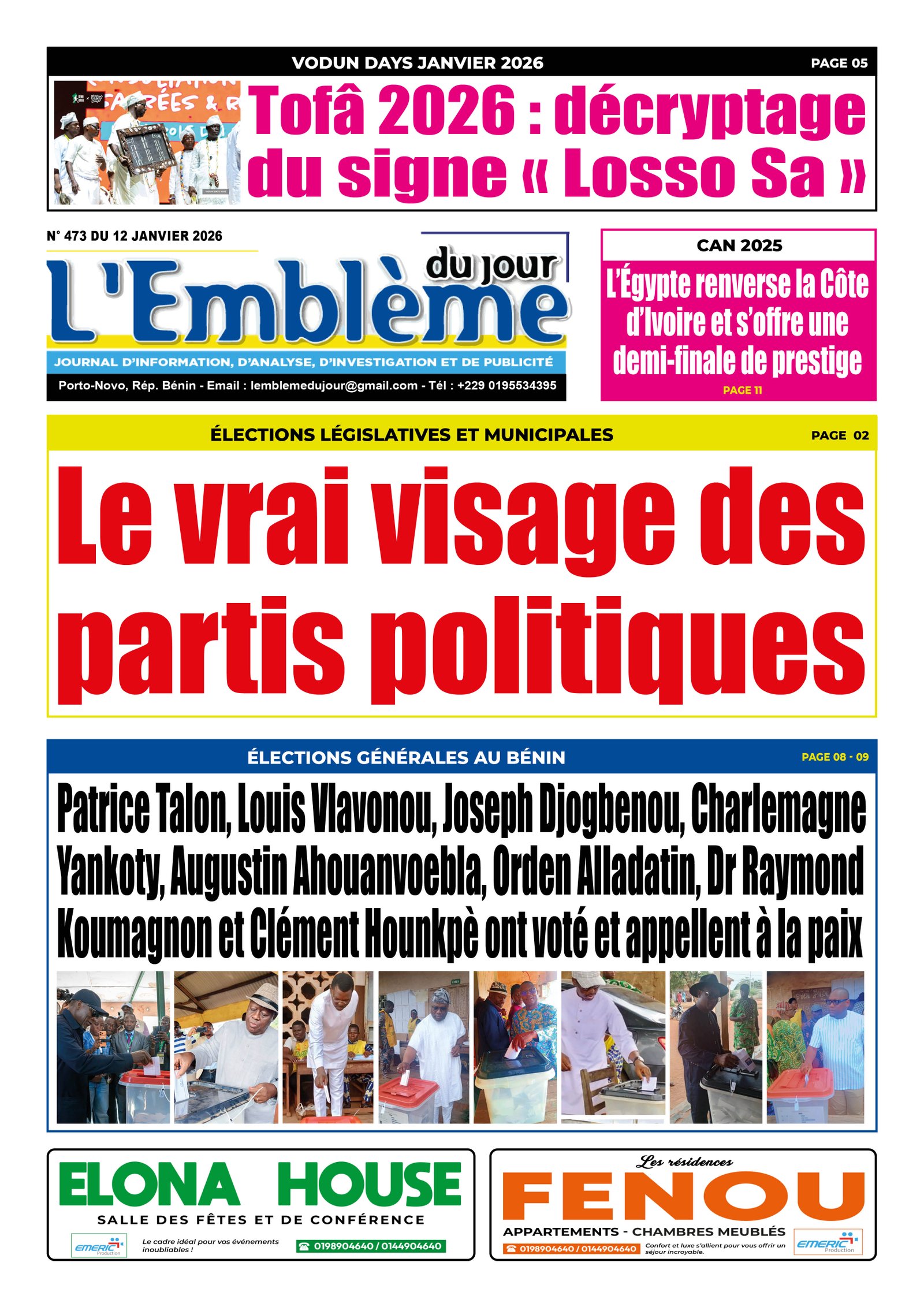 Parution du 12/01/2026