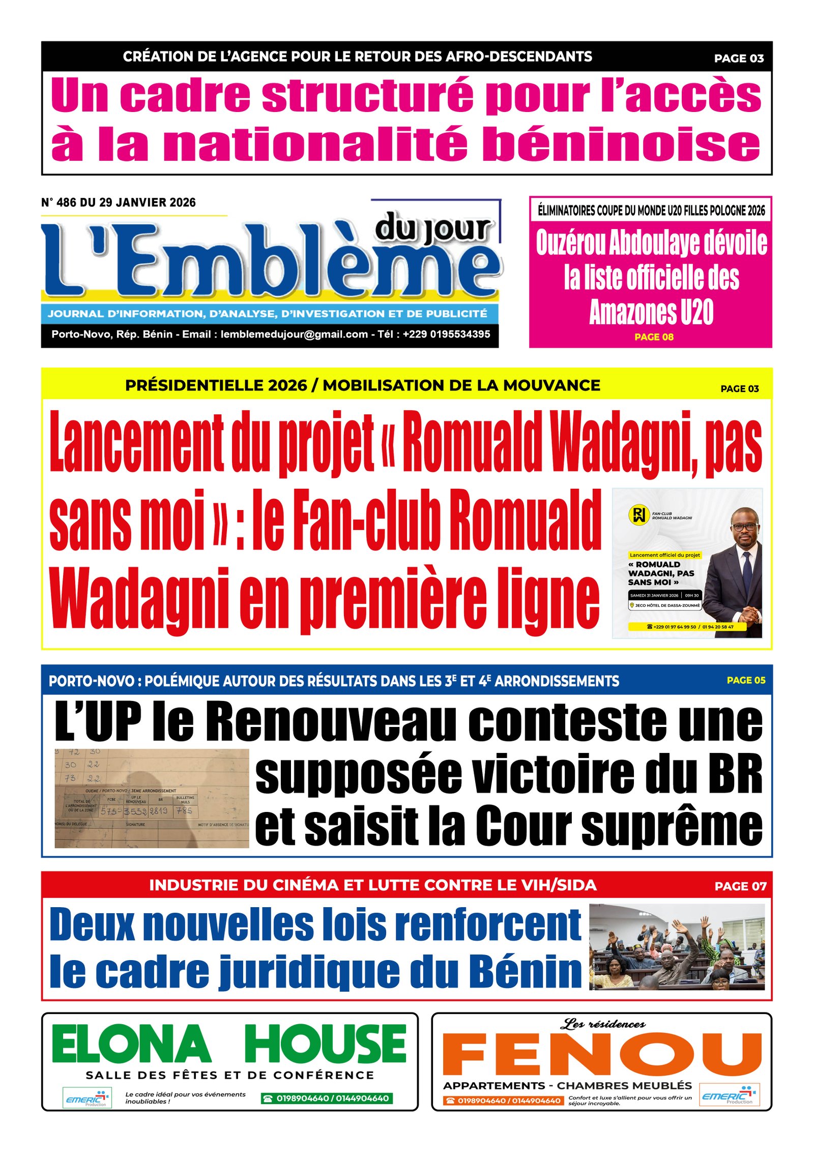 Parution du 29/01/2026