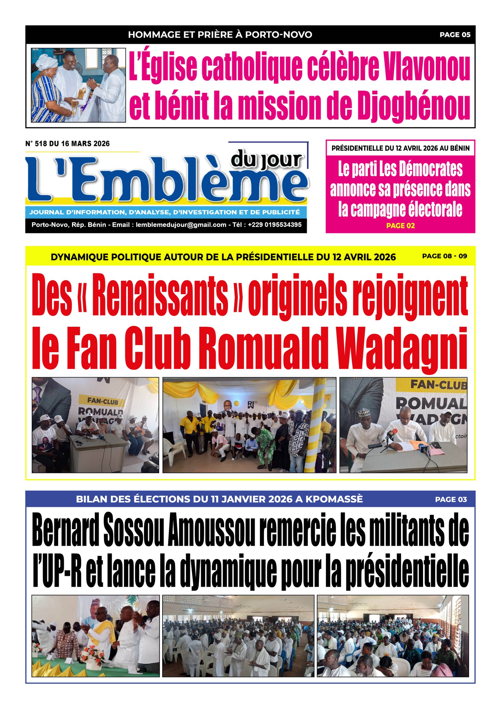 Parution du 16/03/2026