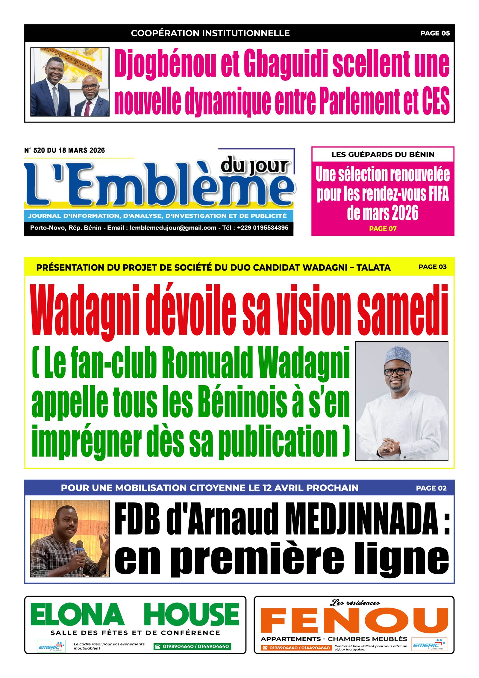 Parution du 18/03/2026