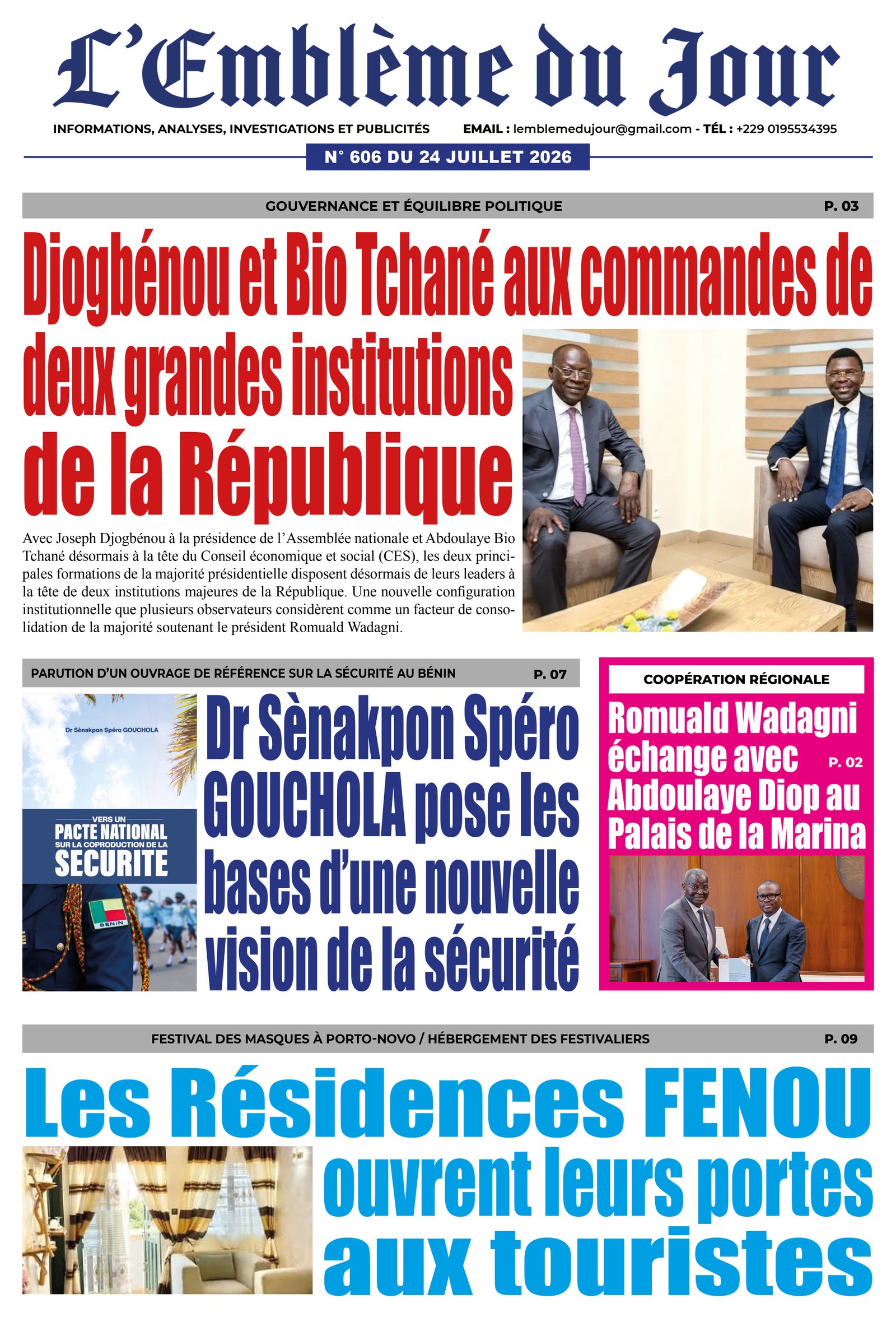 Une du journal