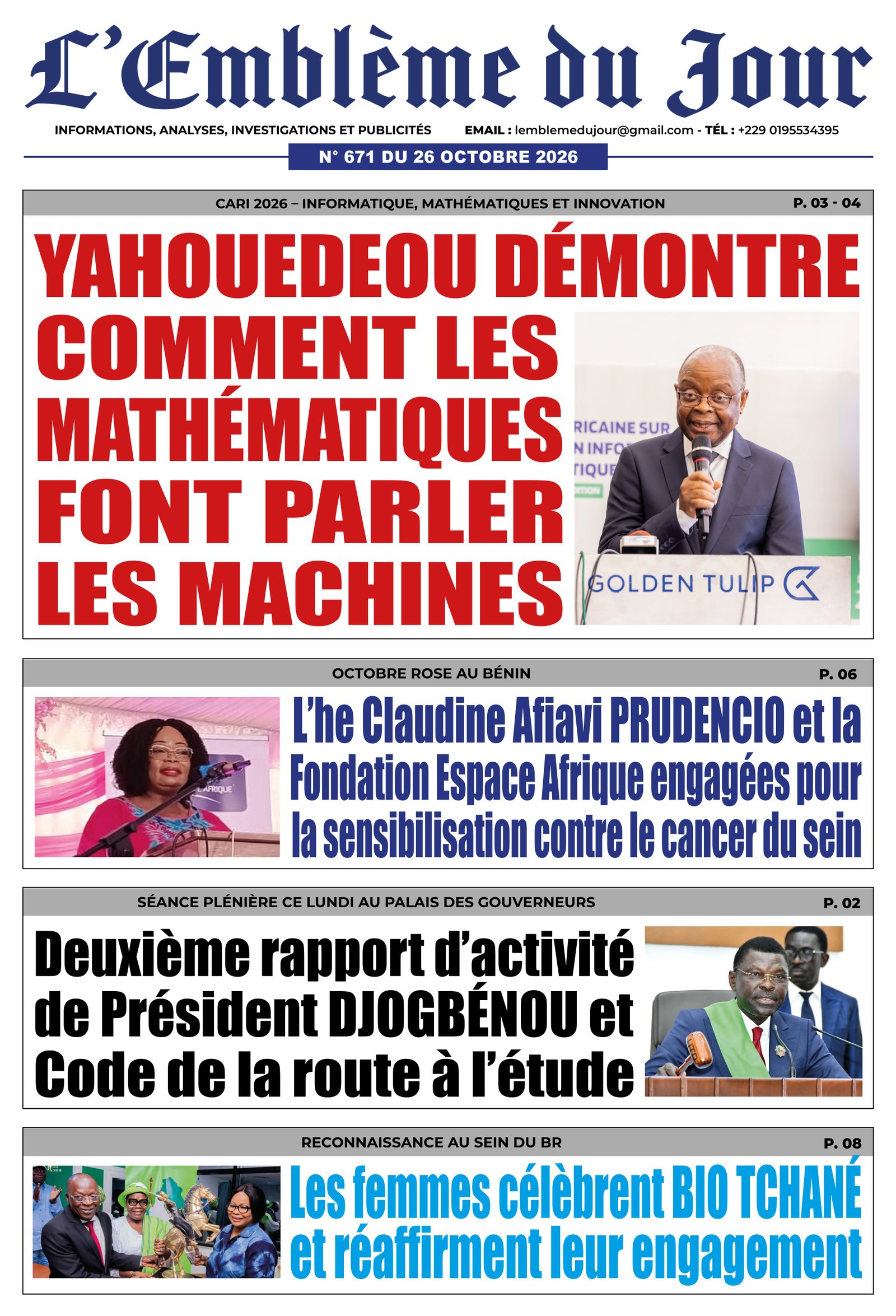 Parution du 26/10/2026